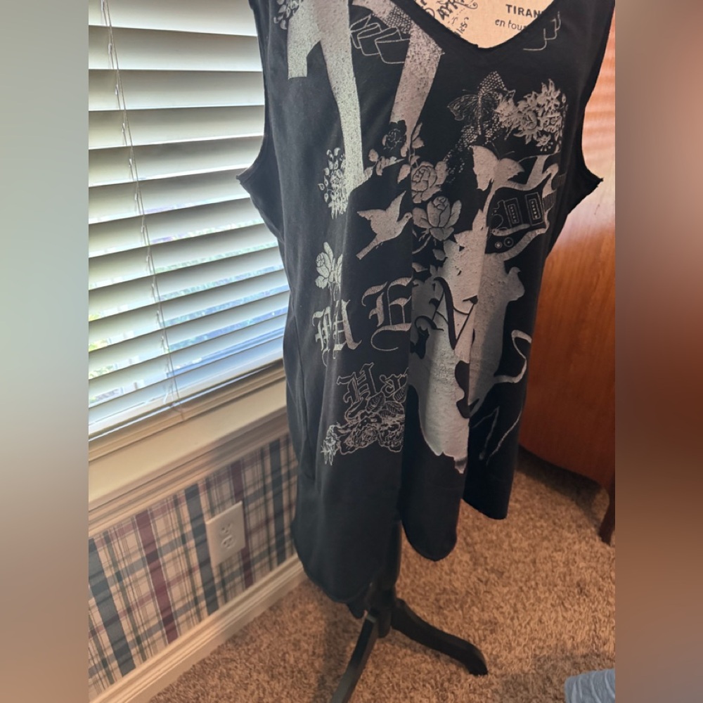 Torrid Black Cotton Blend Top - Picture 5 of 7